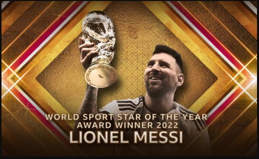 Messi was awarded World Sports Star of the Year