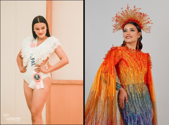 Nancy Khadka looked Gorgeous in national costume and swimsuit in Miss International 2022, See Pics